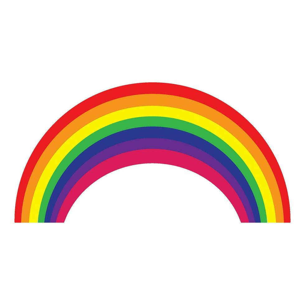 regenboog icoon logo vector ontwerp sjabloon