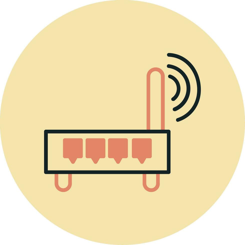 Wifi router vector icoon