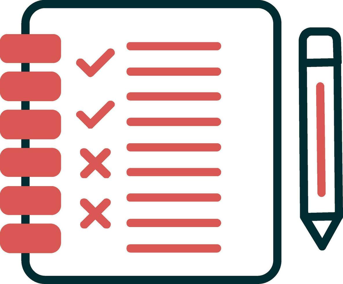 controlelijst vector pictogram