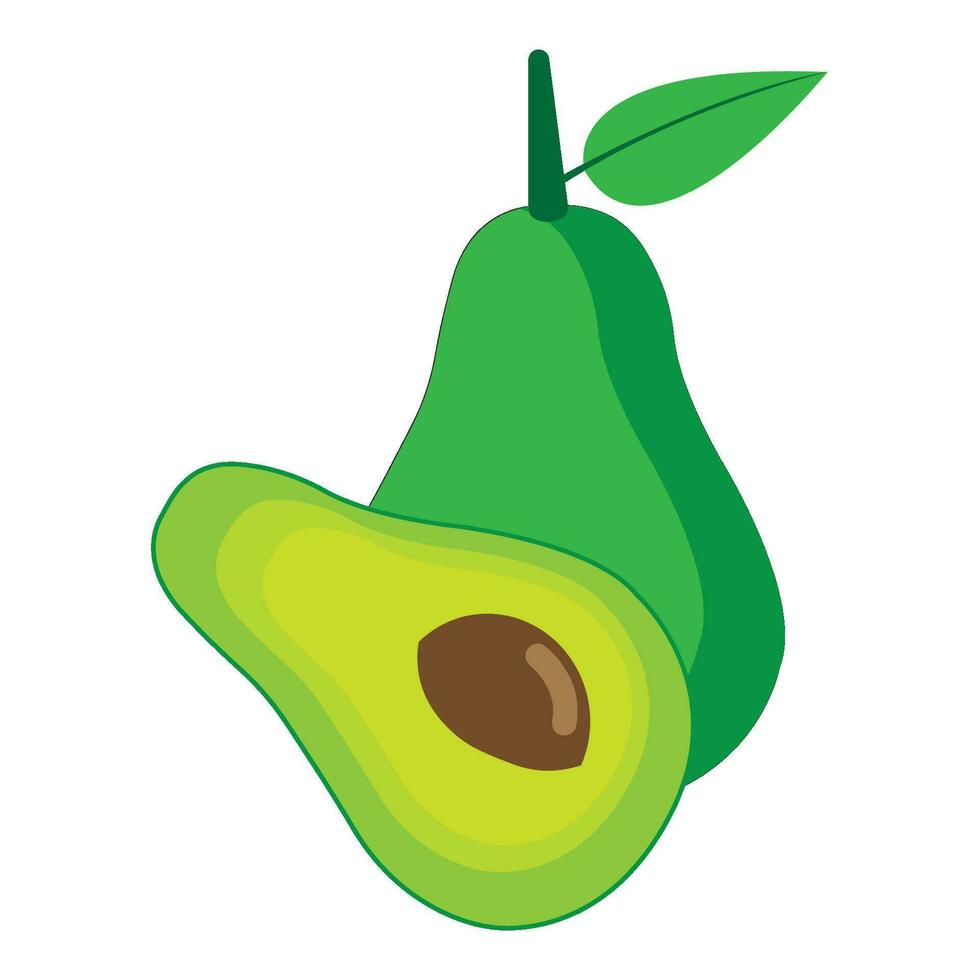 avocado icoon logo vector ontwerp sjabloon