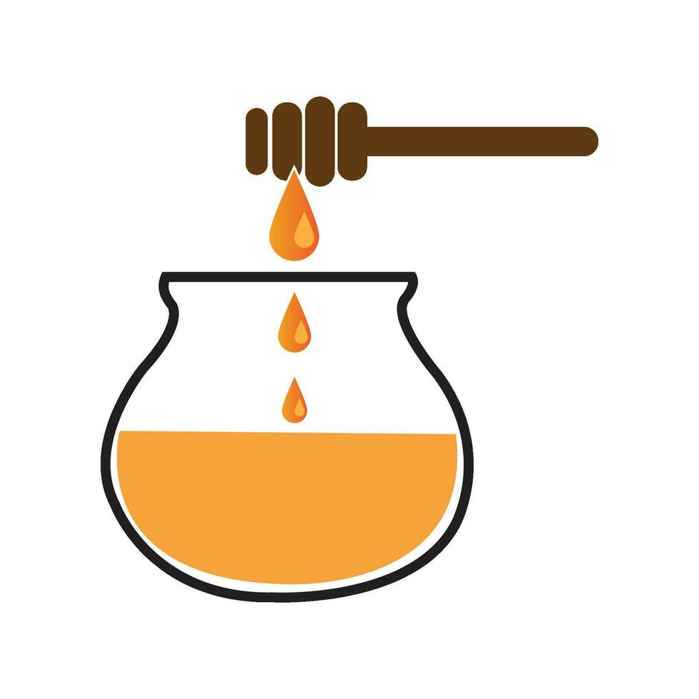 honing icoon logo vector ontwerp sjabloon