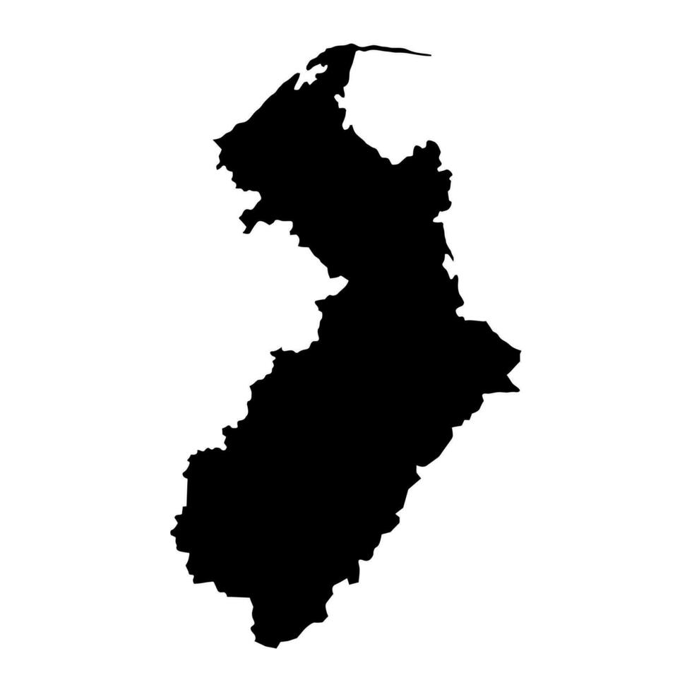 tasman regio kaart, administratief divisie van nieuw Zeeland. vector illustratie.