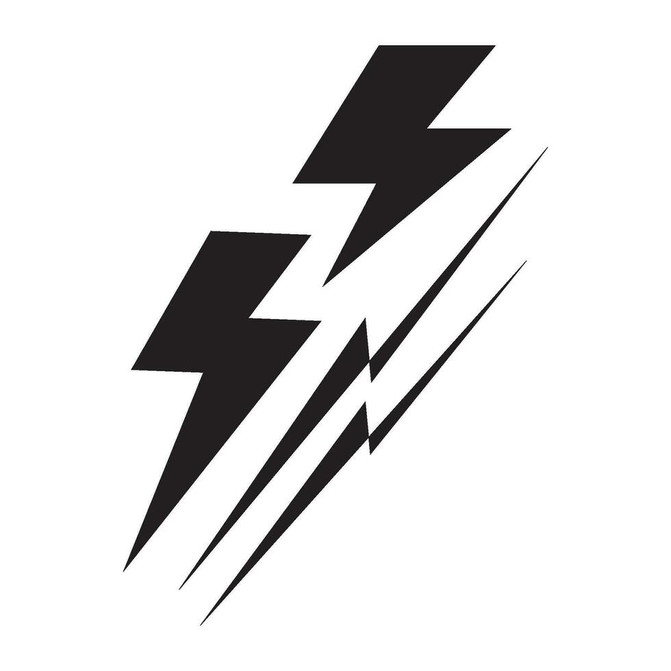 bliksem icoon logo vector ontwerp sjabloon
