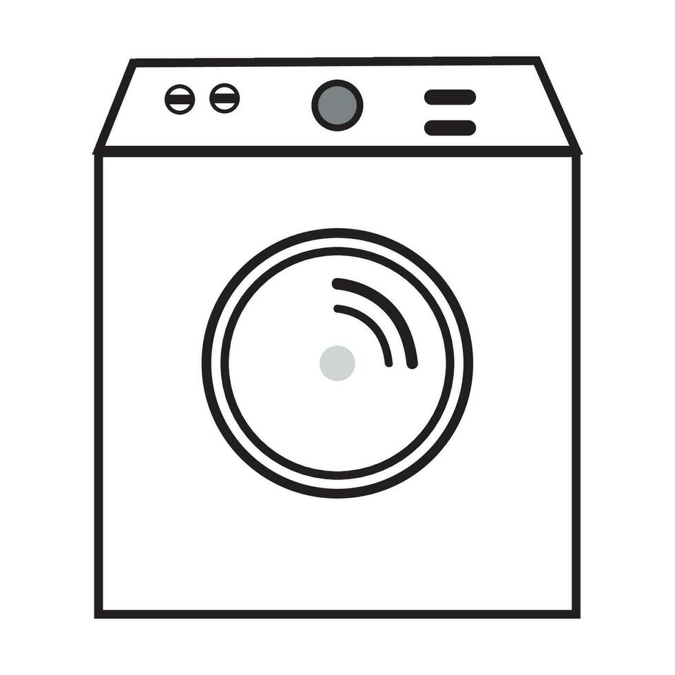 het wassen machine icoon logo vector ontwerp sjabloon