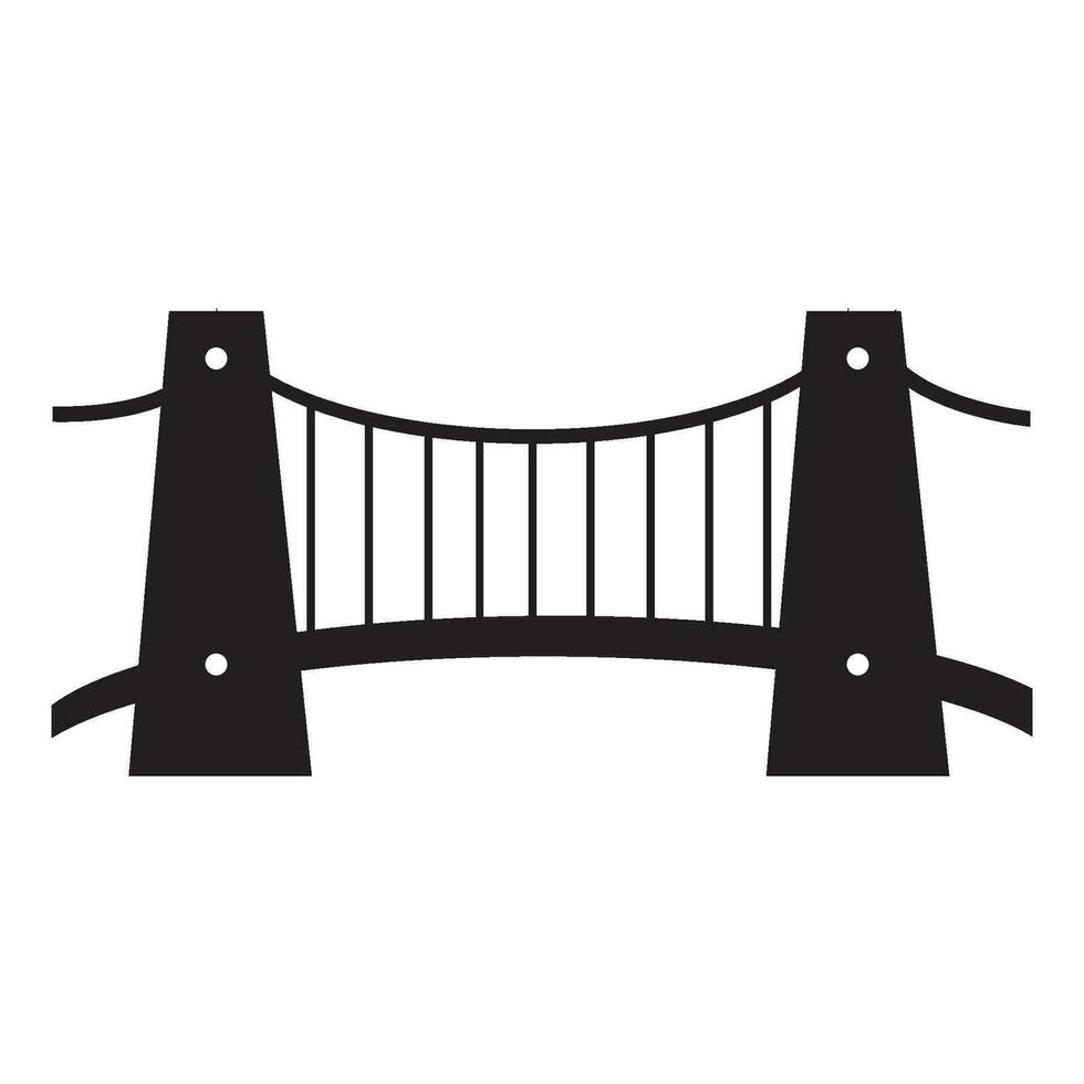 brug icoon logo vector ontwerp sjabloon