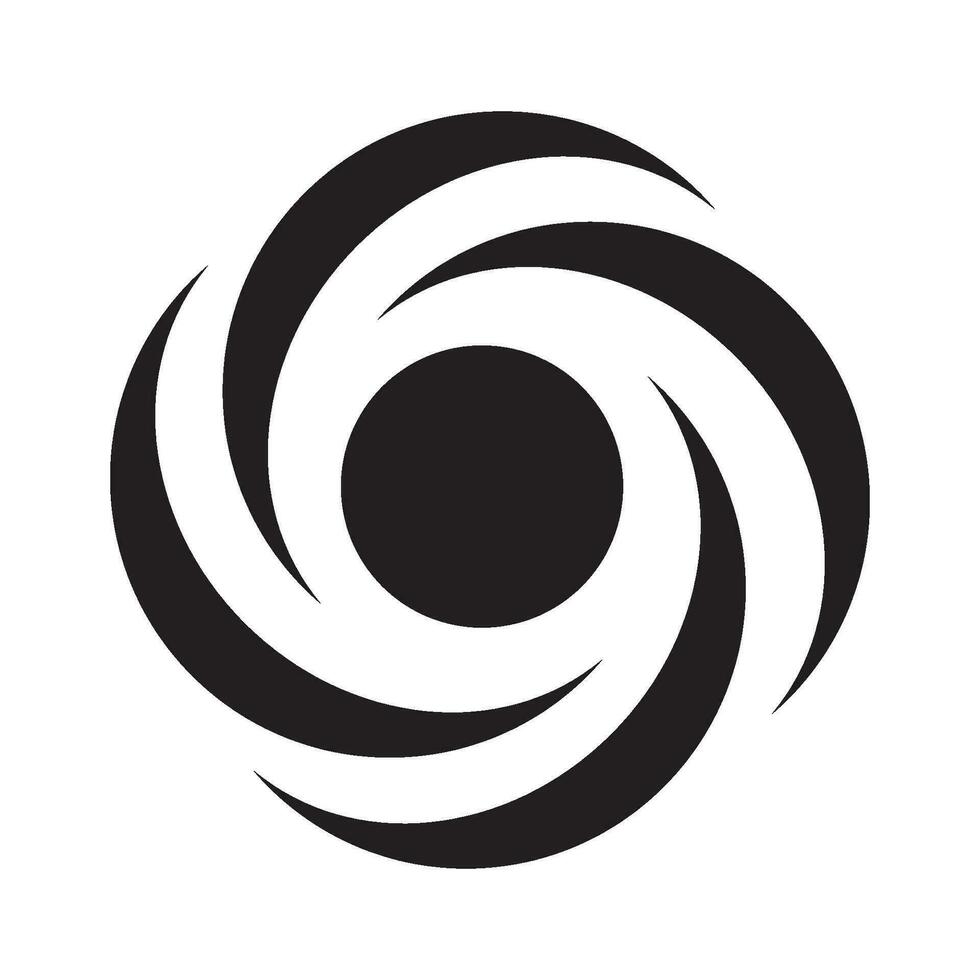 draaikolk icoon logo vector ontwerp sjabloon