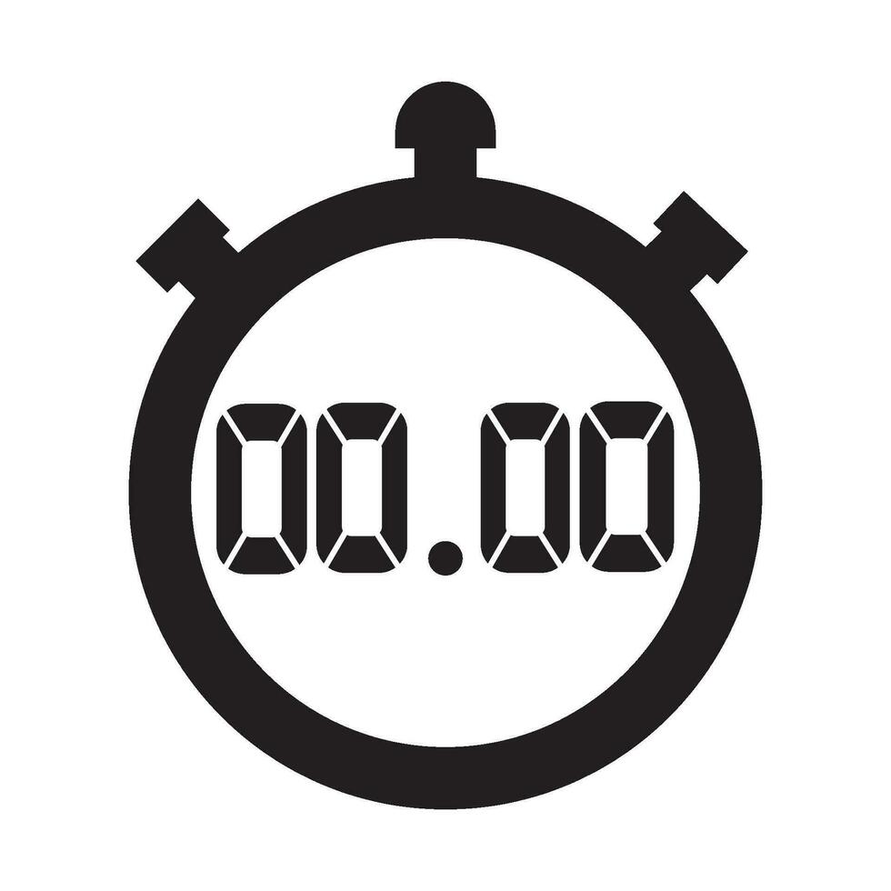 stopwatch icoon logo vector ontwerp sjabloon