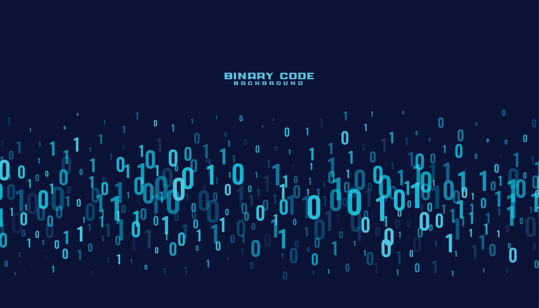 binair code digitaal gegevens getallen achtergrond vector