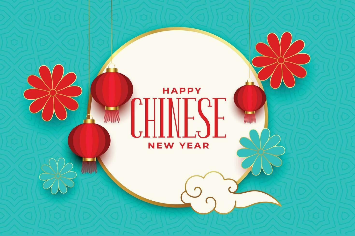 abstract gelukkig Chinese nieuw jaar achtergrond vector