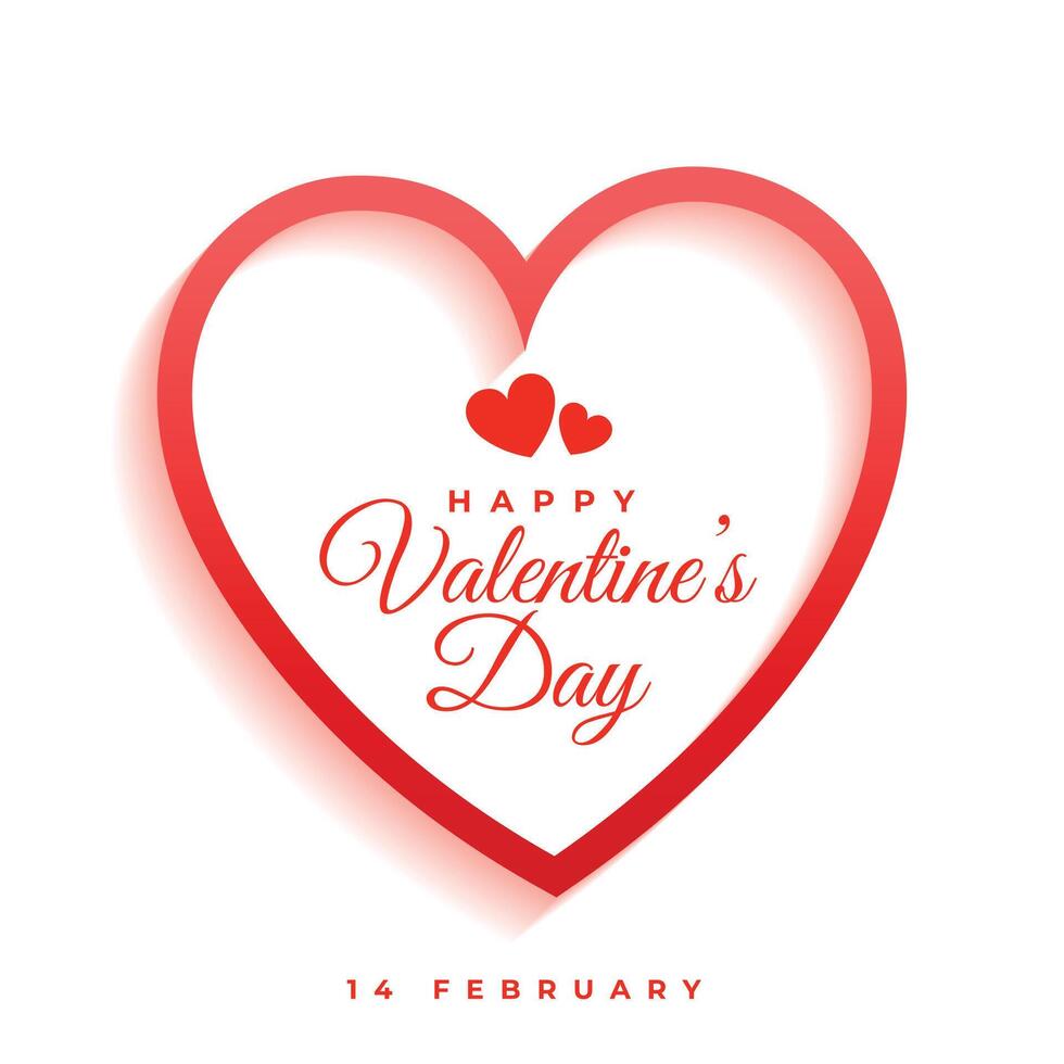 elegant valentijnsdag dag groet banier ontwerp vector