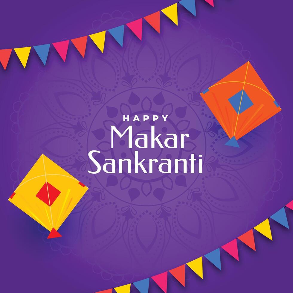 festival viering voor makar sankranti vakantie vector