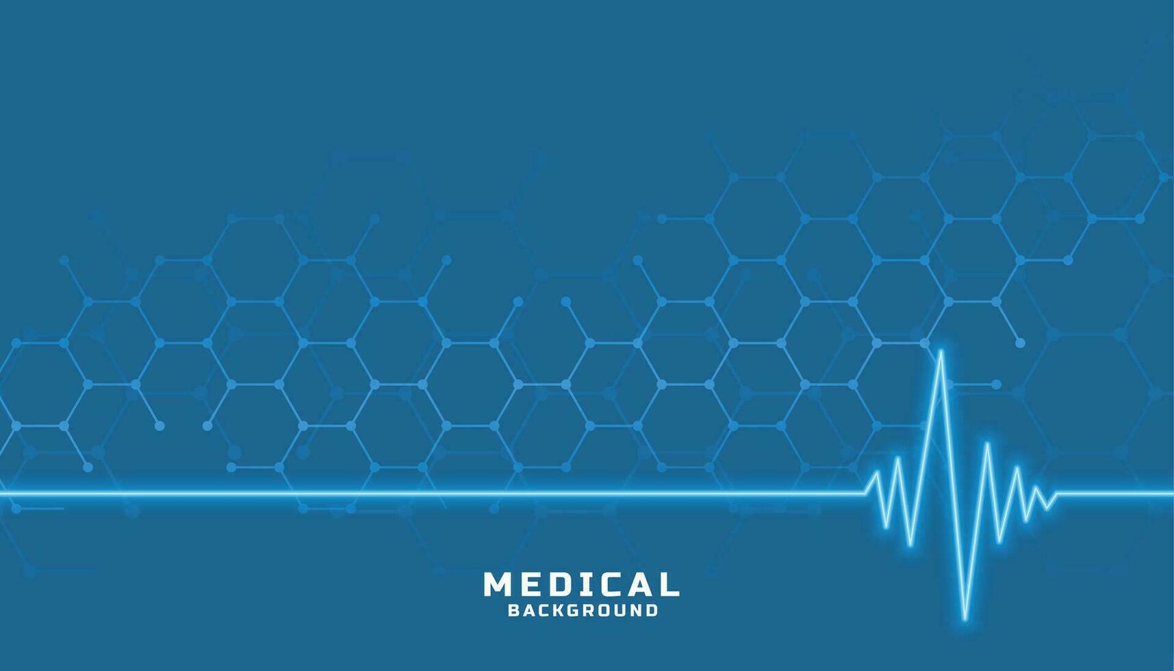 gezondheidszorg en medisch banier met cardiograaf lijn vector
