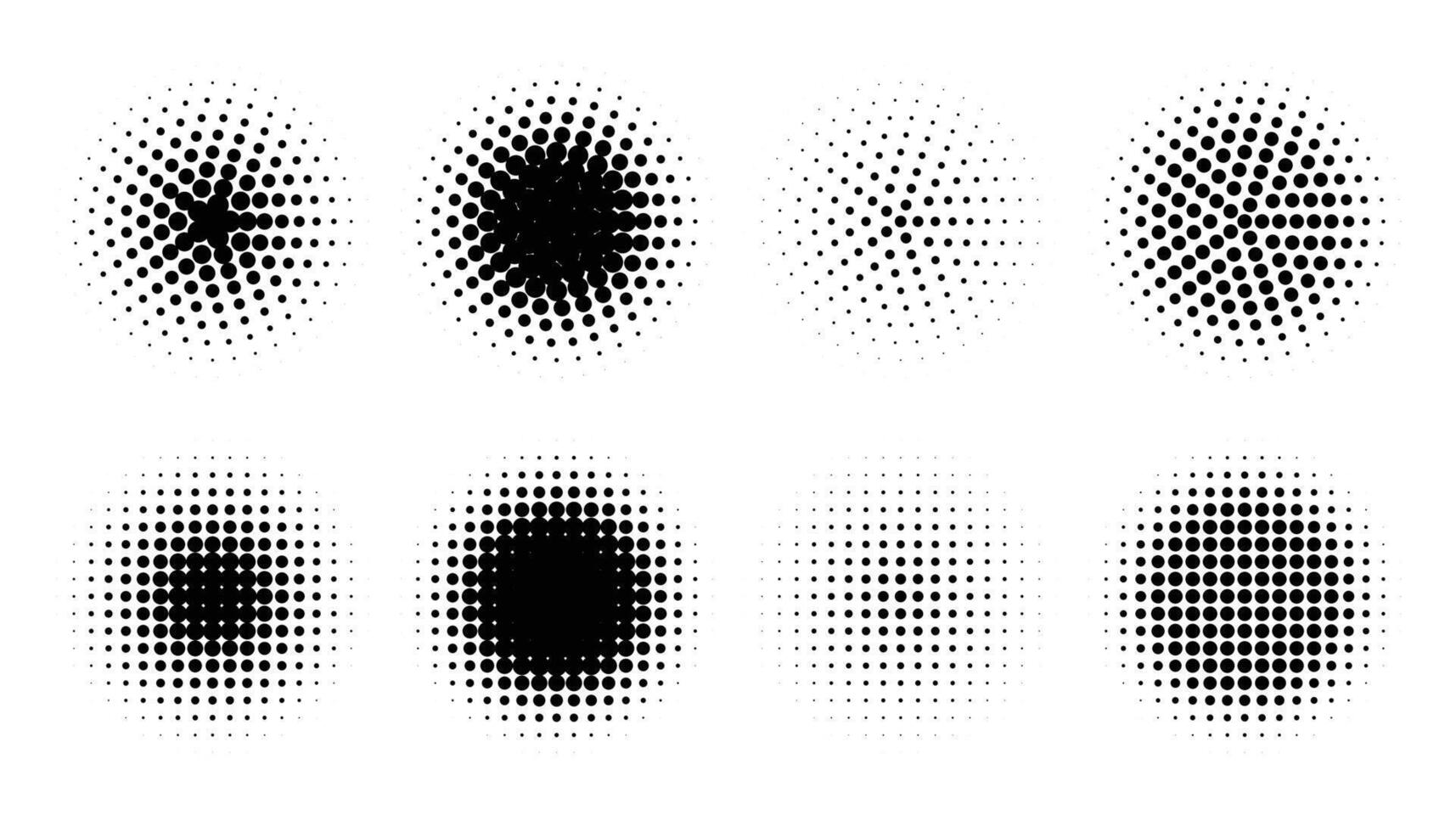 abstract grunge halftone vervormde vormen achtergrondontwerp vector