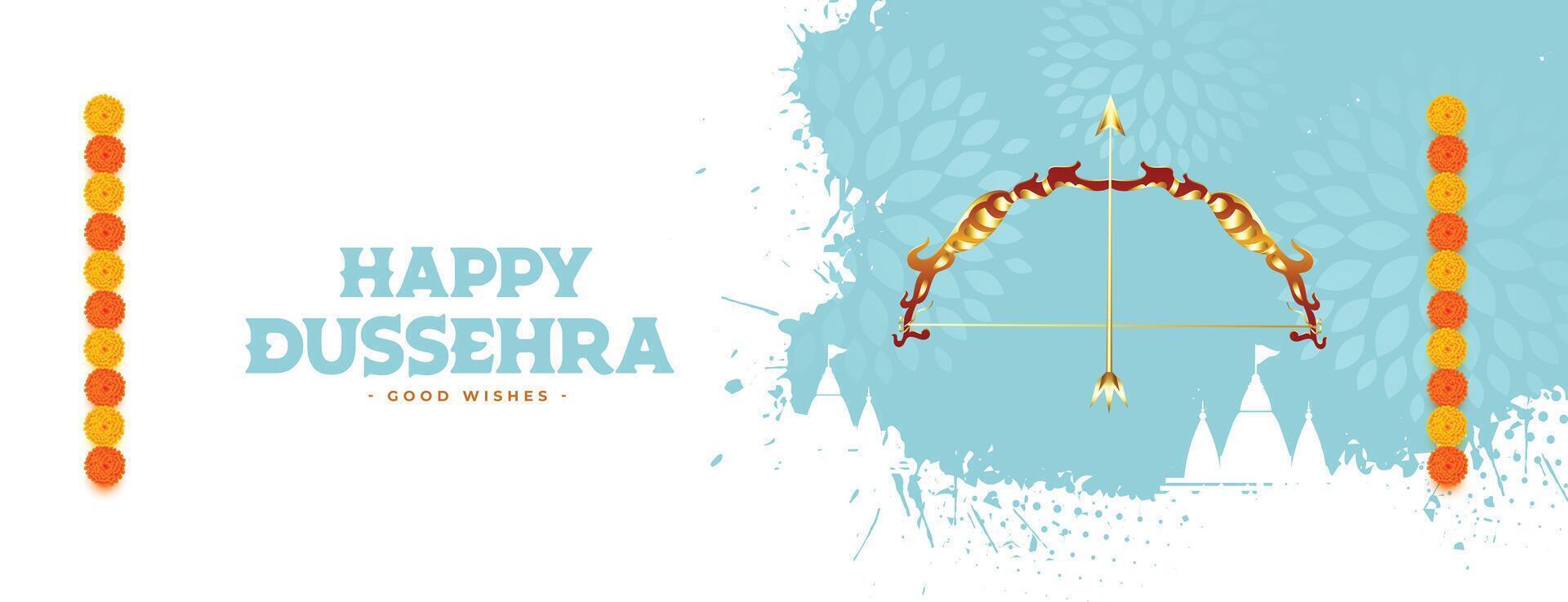 gelukkig dussehra traditioneel festival kaart ontwerp vector