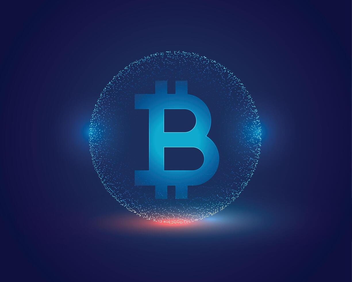 cryptogeld concept bitcoin technologie achtergrond ontwerp vector