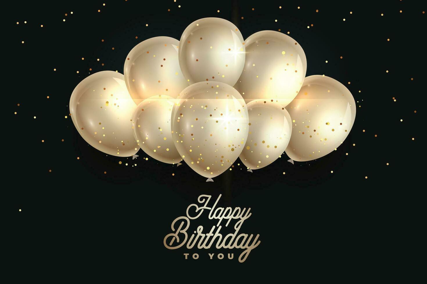 gelukkig verjaardag realistisch ballonnen achtergrond vector