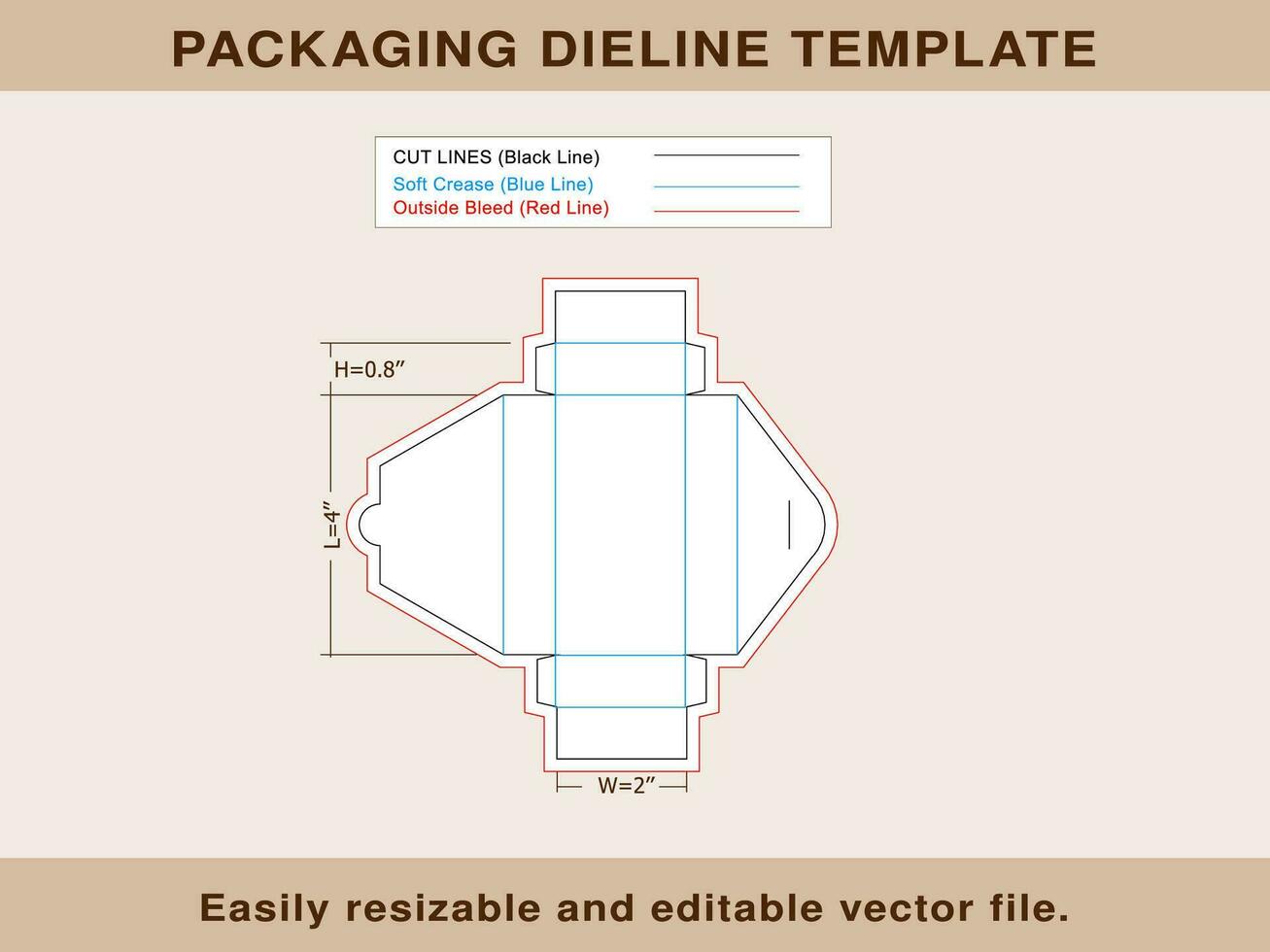 rechthoek doos, opslagruimte doos, verpakking doos, dieline sjabloon vector