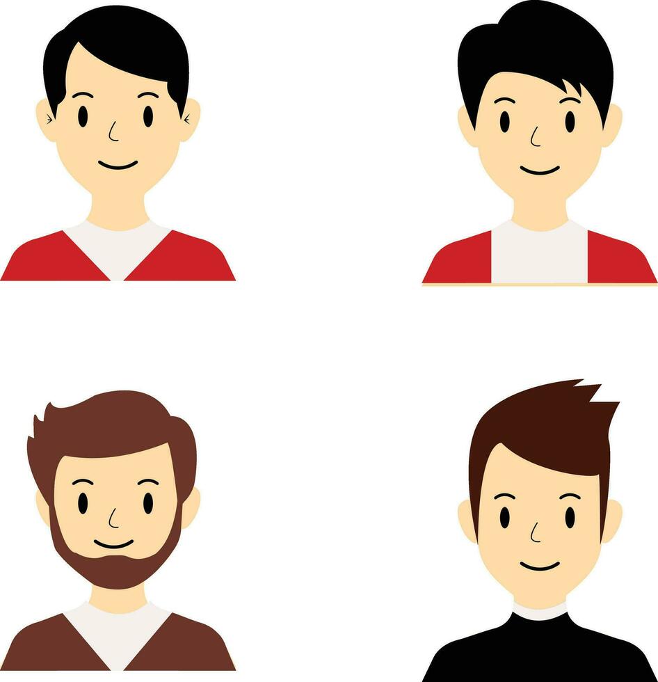 bedrijf Mens avatar verzameling. geïsoleerd Aan wit achtergrond vector