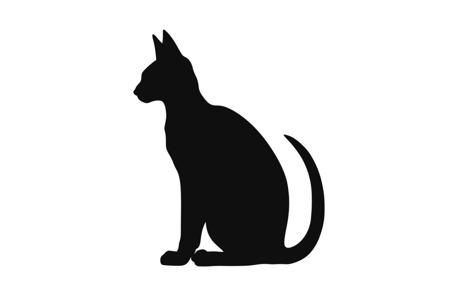 peterbald kat silhouet zwart vector vrij