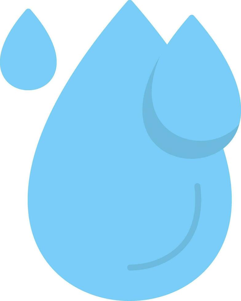 water laten vallen vlak icoon vector