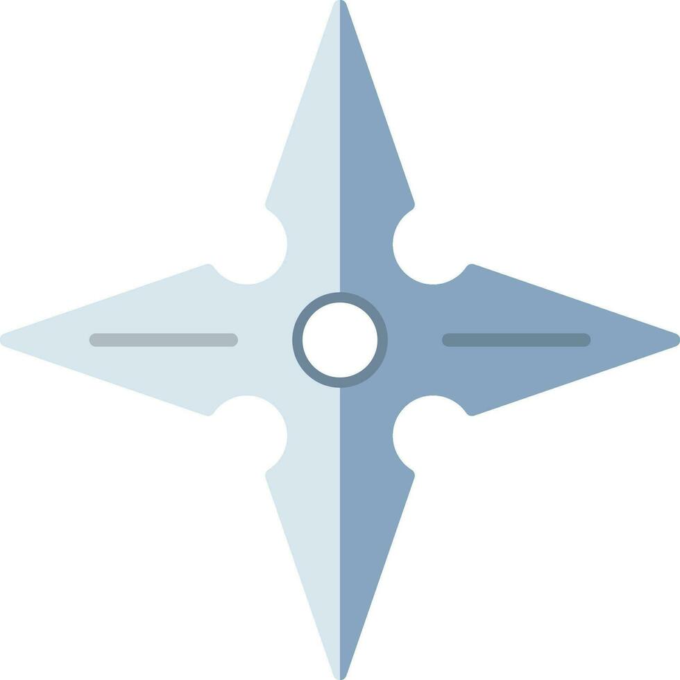 shuriken vlak icoon vector