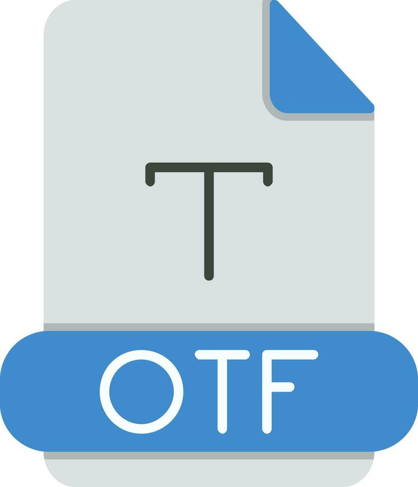 otf vlak icoon vector