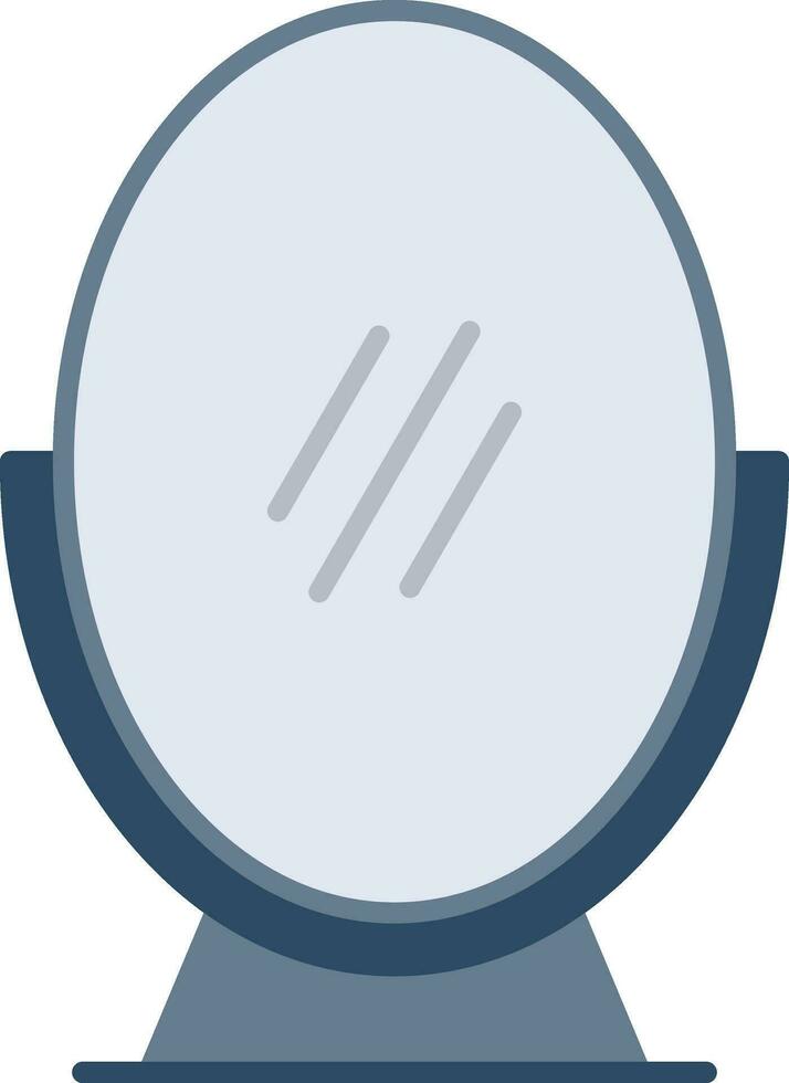 spiegel plat pictogram vector