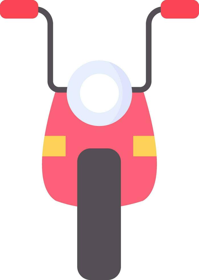 motorfiets plat pictogram vector