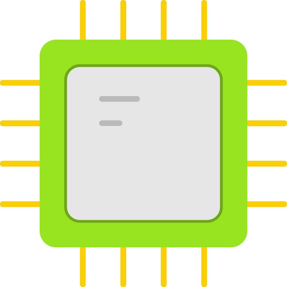 platte cpu-pictogram vector