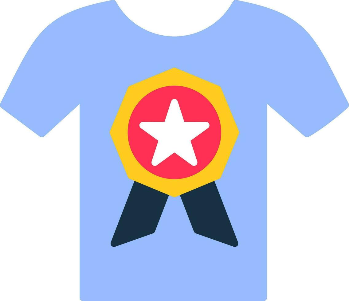 t-shirt platte pictogram vector