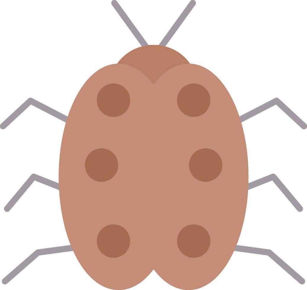 bug plat icoon vector