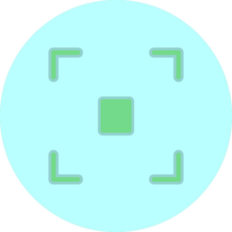 focus plat pictogram vector