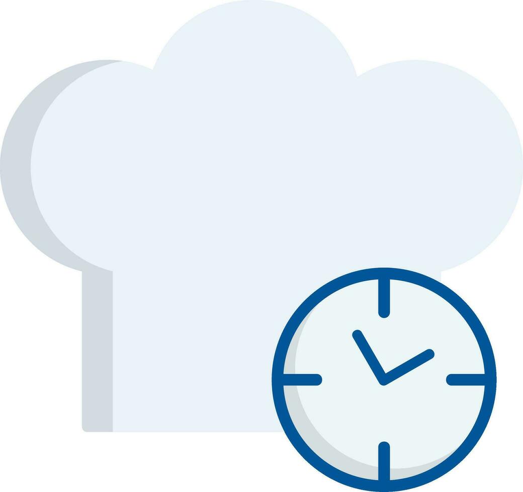 keuken timer vlak icoon vector