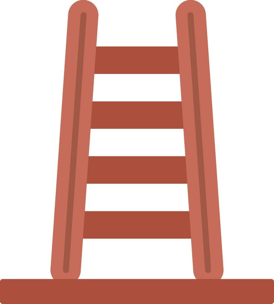 stap ladder vlak icoon vector