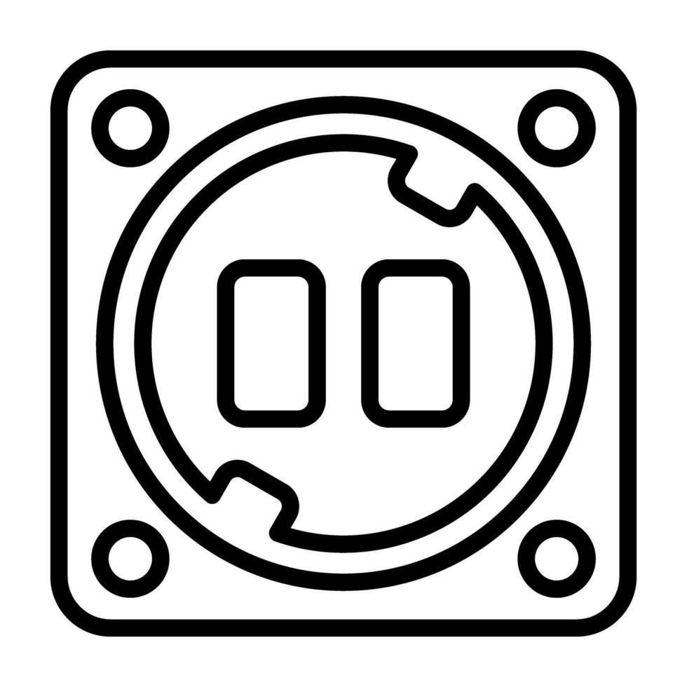 stopcontact vector pictogram