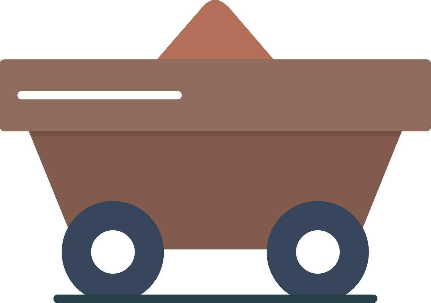 trolley platte pictogram vector