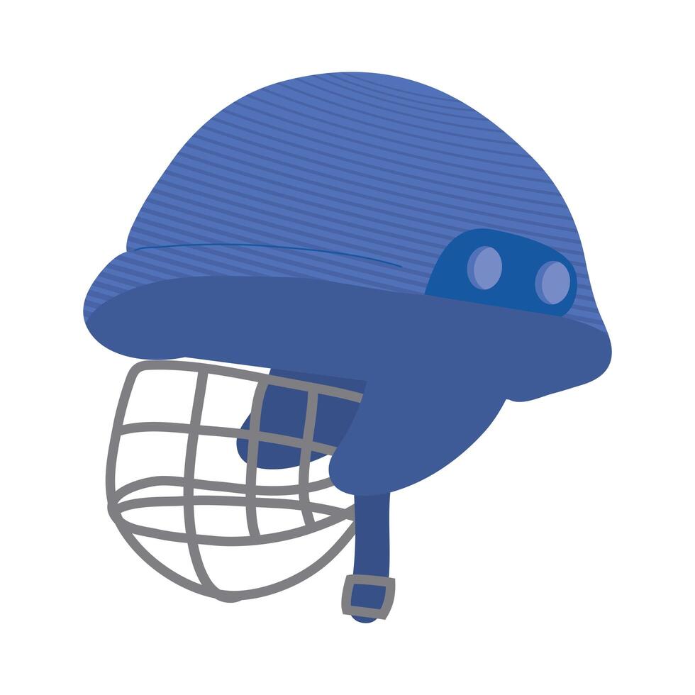 blauwe helm cricket vector