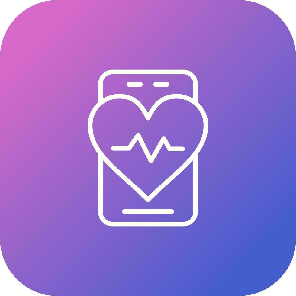 Gezondheid app vector icoon