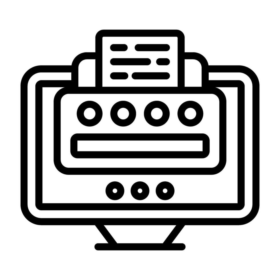 printer vector pictogram