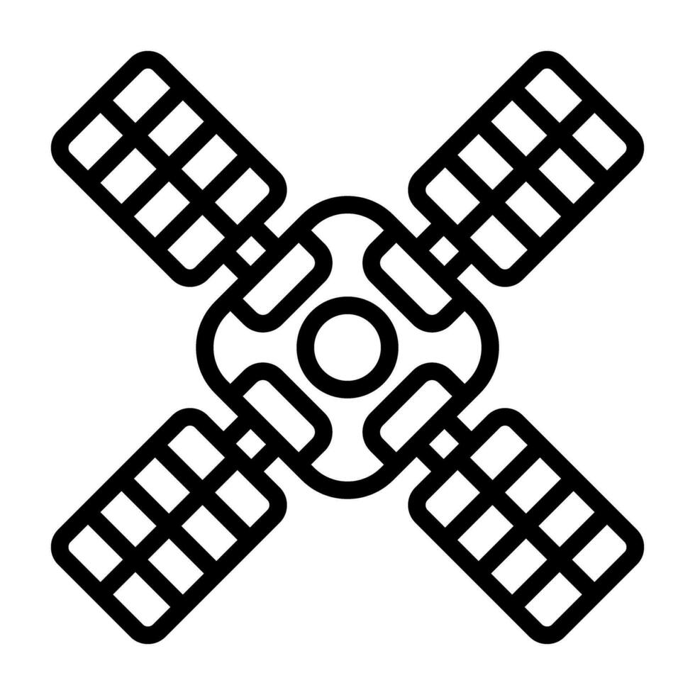 satelliet vector pictogram