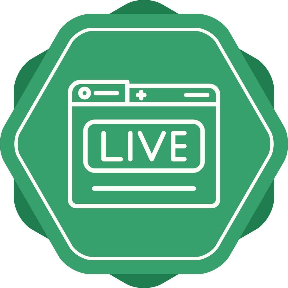 live stream vector icoon