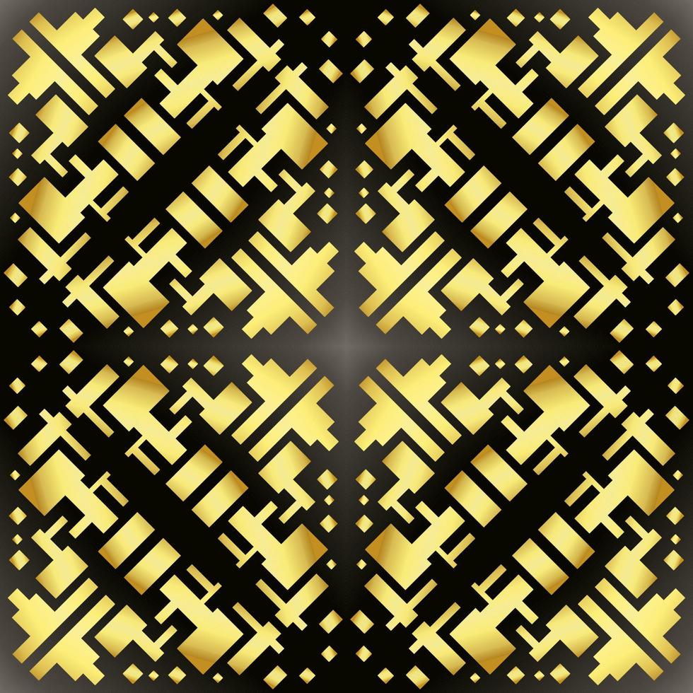 dit is een gouden textuur met complexe geometrische vormen in de art-decostijl vector