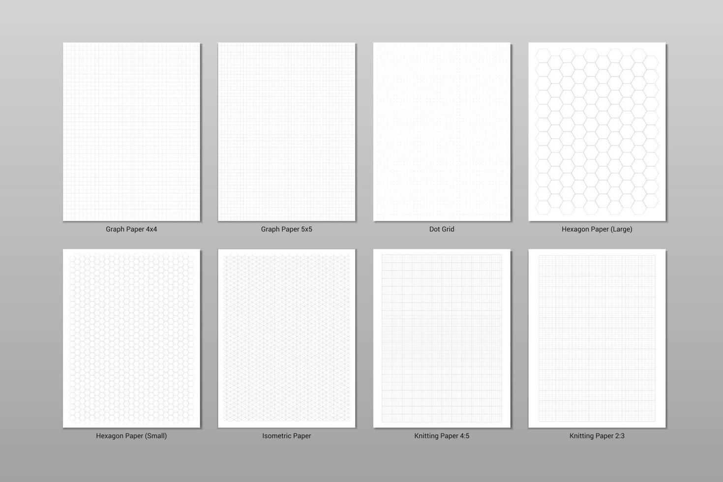 blanco notebookpapier sjabloon set vector