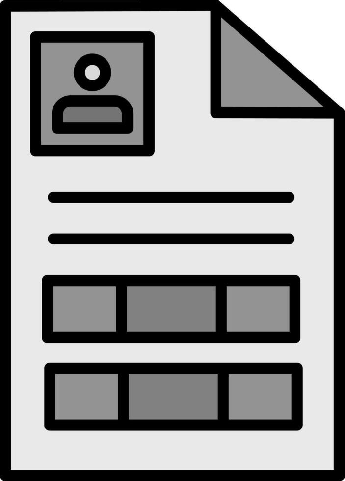 curriculum vitae vector pictogram