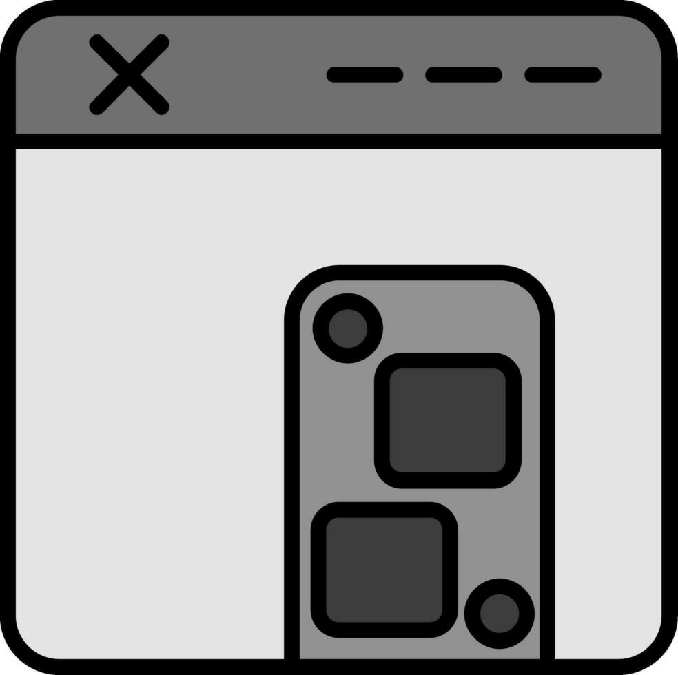 browser vector pictogram