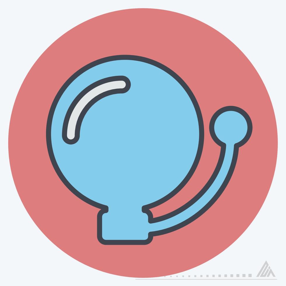 pictogram vector van school alarm - kleur partner stijl