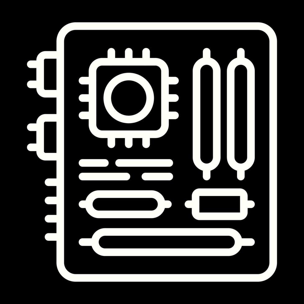 moederbord vector pictogram