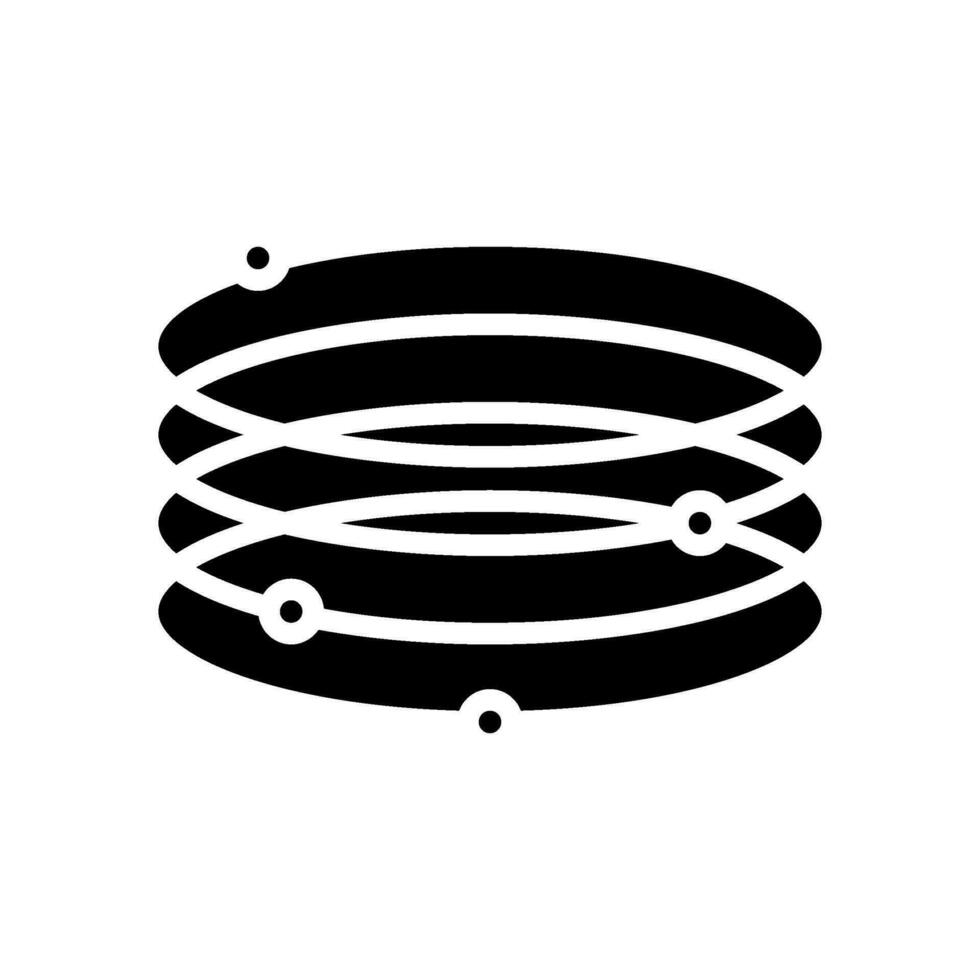 armband sieraden mode glyph icoon vector illustratie