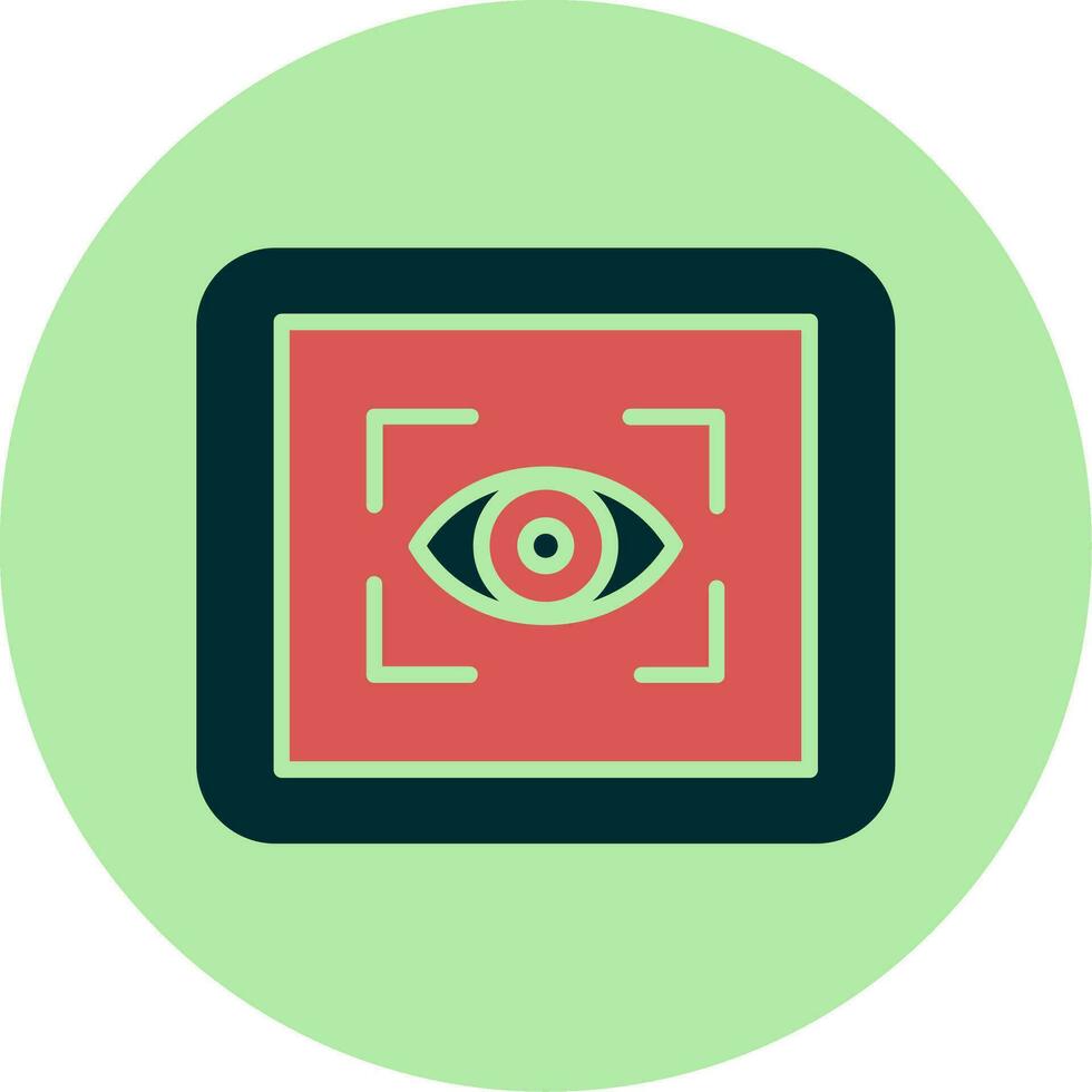 oog scanner vector icoon