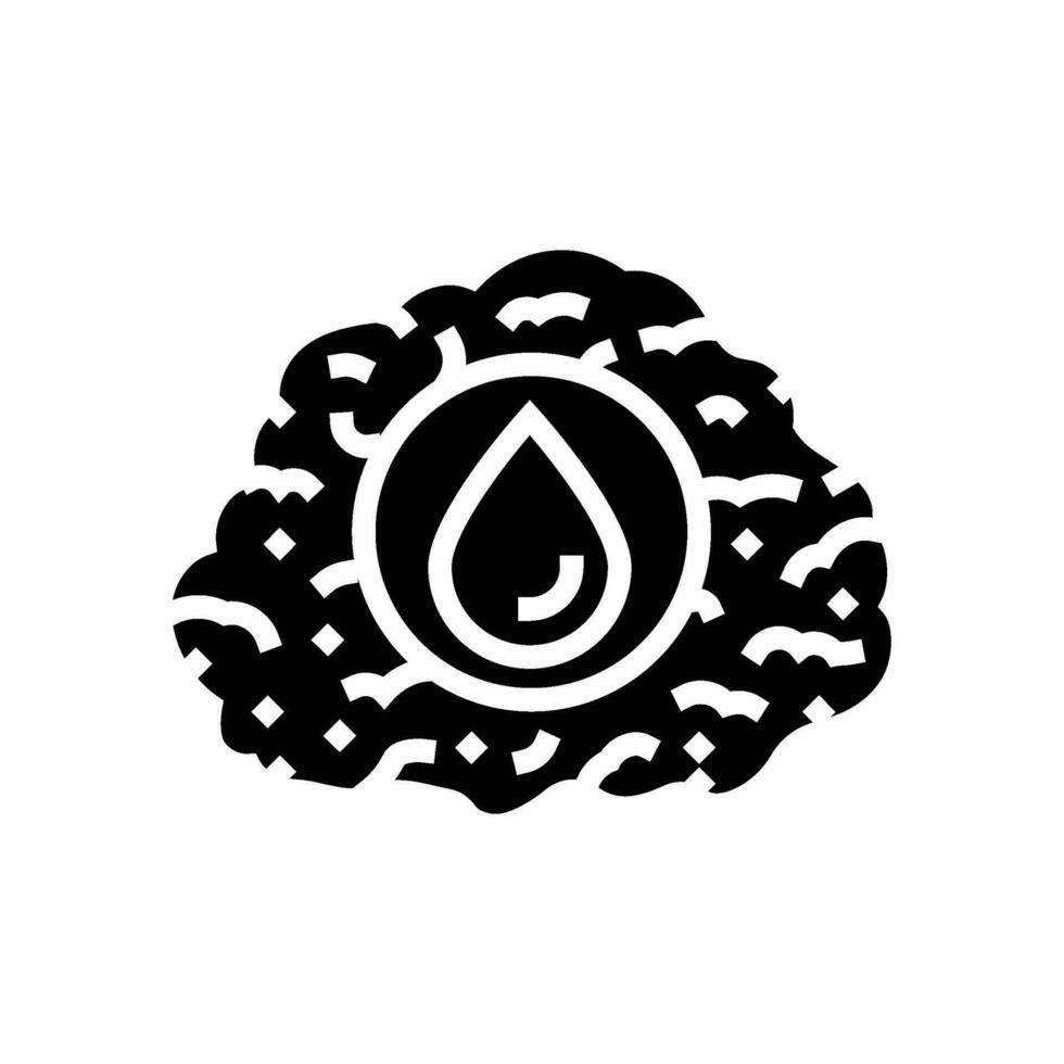 olie zand industrie glyph icoon vector illustratie